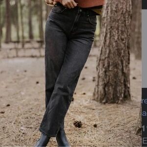 Free People We The Free “The Pacifica High Rise Slim Straight Leg” Jeans